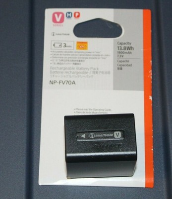 Geniune Sony Np Fv70a Battery For Handycam Camcorders Ebay