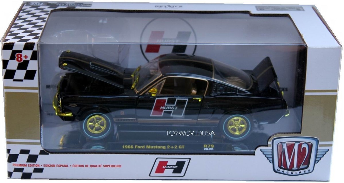 M2 Machines HURST 1966 Ford Mustang 2+2 GT R79/20-05 Chase