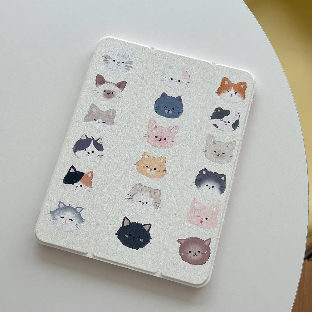 Custodia Per IPad Air/Mini/Pro Con Stampa Carina, Supporto Incorporato, Antiurto, Per Ragazze