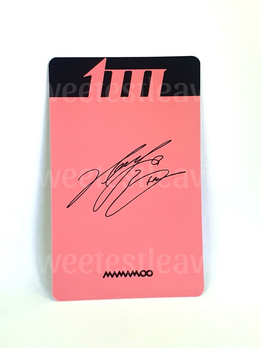 Mamamoo Mic On Hwasa album 1takes pob RBW Japan photocard | eBay