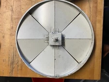 Damper HVAC Hart & Cooley metal round damper white 12" x 2 "