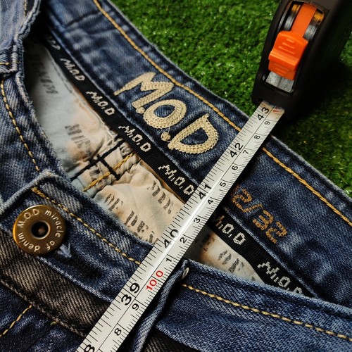 M.O.D Jeans Erwachsene 32 x 32 gerades Bein mittlere Waschung verwaschen lässig Herren 5 Taschen - Bild 14 von 15