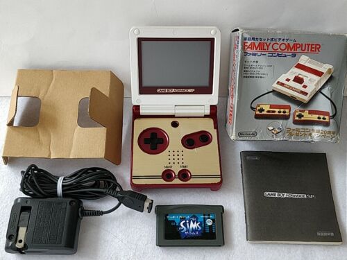 Gameboy Advance Sp Famicom 20th Anniversary Limited Edition Emballé tested-b912 - Zdjęcie 1 z 12