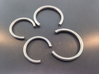 Mainspring Clamps Antique Clock Repair  2 Sizes set of 4 