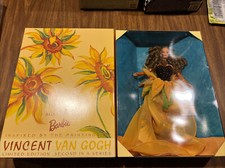 Vincent Van Gogh Sunflower Barbie NIB