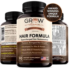 All in One Hair Vitamins for Men & Women - Advanced Hair Formula Includes Biotin
