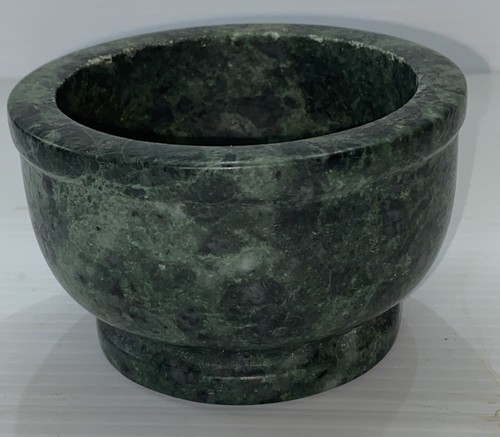Vintage Green Marble Mortar / Bowl 4” Wide 1.5 Pounds - 第 1/14 張圖片