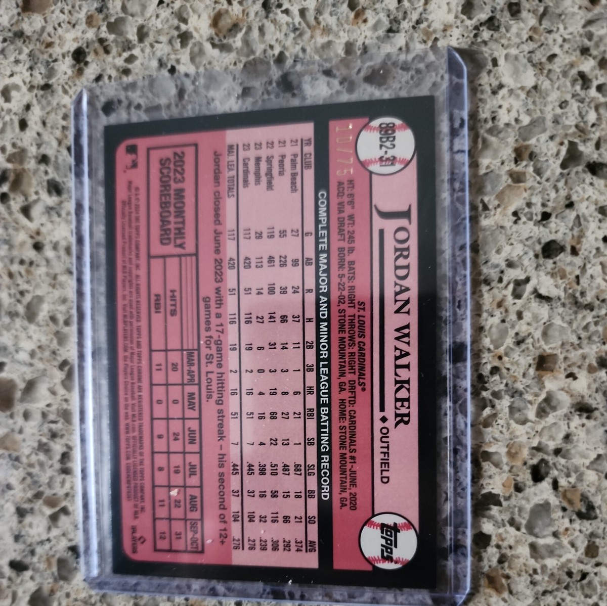 2024 Topps Series 2 1989 35th Anniversary JORDAN WALKER /75