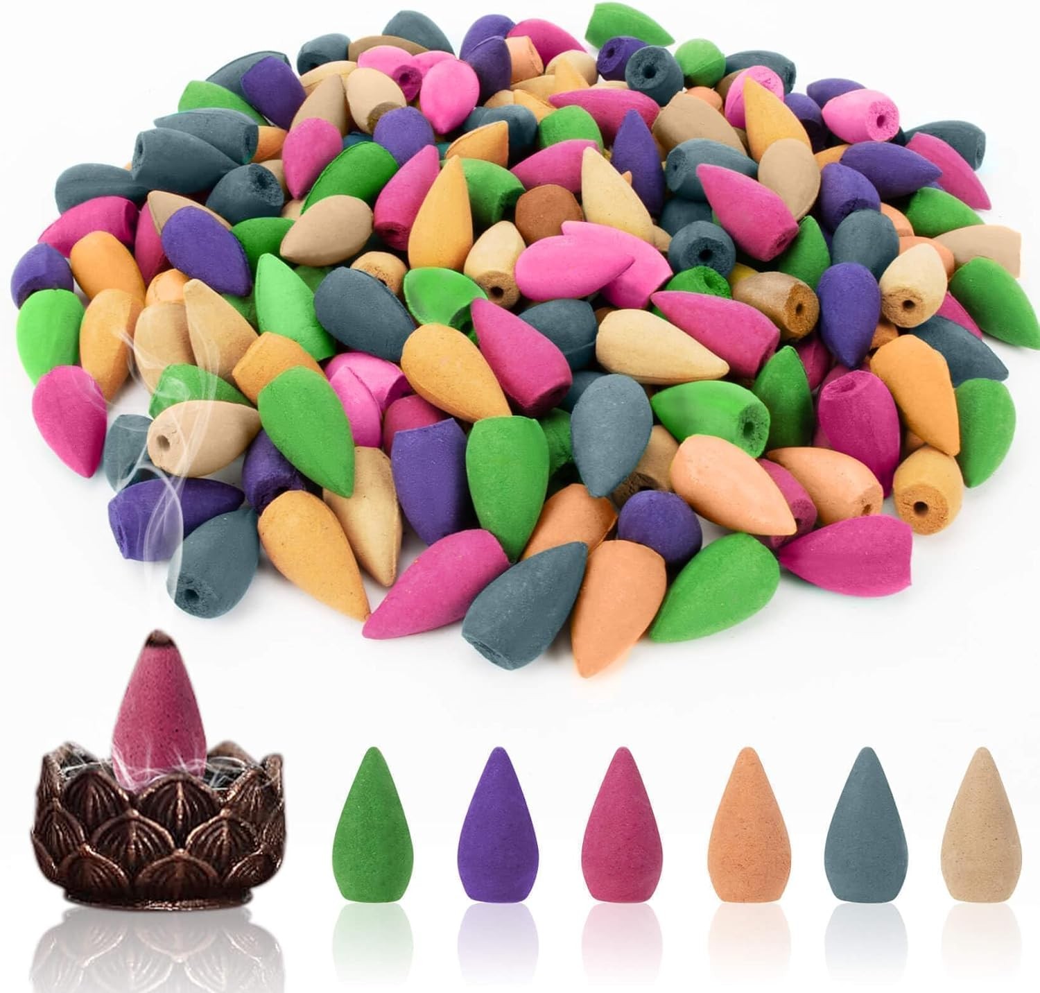 Backflow Incense Cones for Waterfall 108 PCS 6