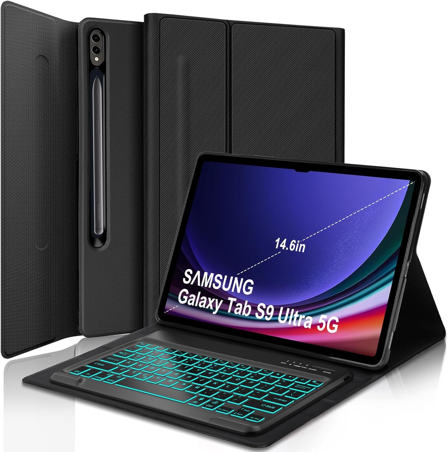 SENGBIRCH Keyboard Case for Samsung Galaxy Tab S10 S9 Ultra 