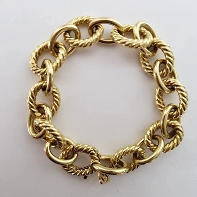 David Yurman Oval Link Chain Bracelet 12MM 7.5''