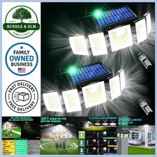 Solar Lights Outdoor Waterproof Motion Sensor 416 LEDs 3000 Lumens Security