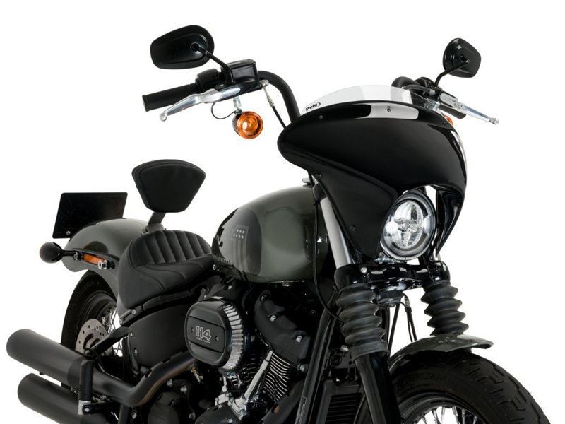 Puig Clear Batwing Sport Screen Harley Davidson Softail Street Bob FXBB 21-24