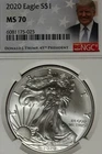 2020 NGC MS70 AMERICAN SILVER EAGLE #B52861
