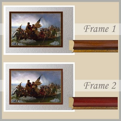 Washington crossing the delaware by Emanuel Leutze, canvas print framing options