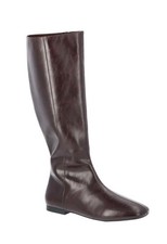 Women's Time and Tru Women's Faux Leather Knee High Boots Burgundy Size 11