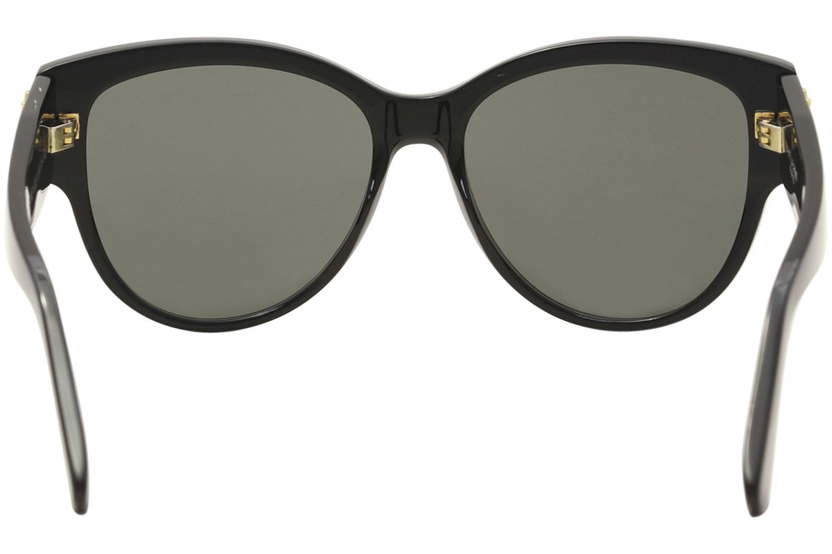 Saint Laurent SL M3 002 occhiali da sole donna lenti nero grigio forma farfalla 55 mm