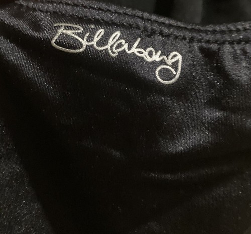 Y2K BILLABONG BLACK W/SILVER STARS MONOKINI ONE PIECE SWIMSUIT BATHING SUIT SZ M - Picture 4 of 4