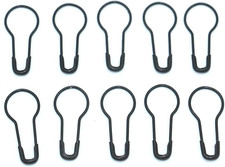 1000Pcs Metal Black Safety Pins/Gourd Pin/Bulb Pin for Clothing Crafting and Diy