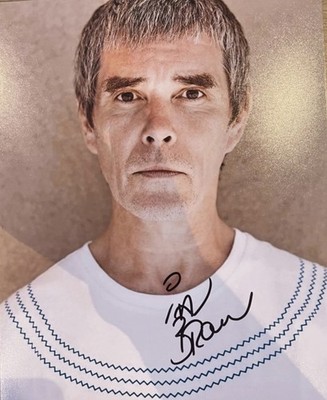 Original signiertes Foto von Ian Brown The Stone Roses 10x8 + COA
