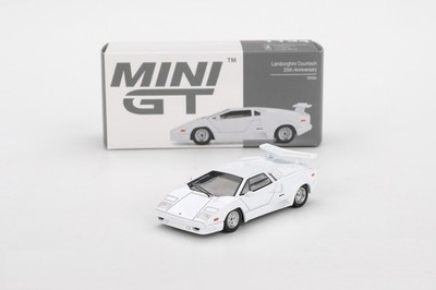 Mini GT 1:64 Lamborghini Countach 25th Anniversary In White Model