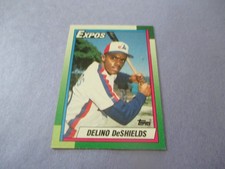 Delino Deshields Rookie Card 1990 Topps #224. rookie card picture