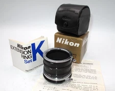 *NEAR MINT* NIKON EXTENSION RINGS, MODEL K-IN BOX W/CASE & MANUALS
