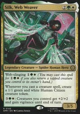 SILK, WEB WEAVER MARVEL'S SPIDER-MAN 145 RARE MAGIC: THE GATHERING - NM/M