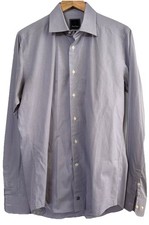David Donahue Shirt 16 1/2 - 36/37 Light Purple Button Up Long Sleeve All Cotton