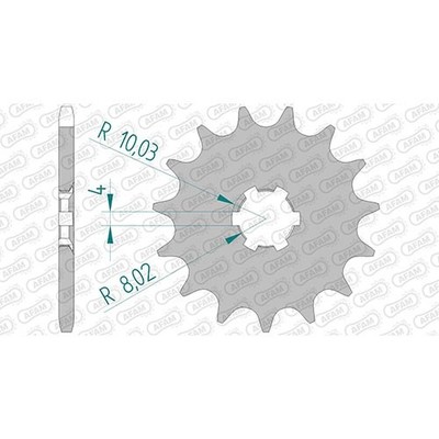 Stahl Ritzel für Kawasaki KX 85 D Grossrad 2014 KX085DDA 420er 13 Zähne