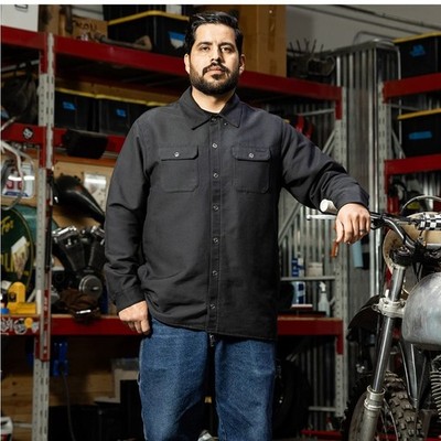 NWT BILTWELL Black El Dorado Shirt Jacket Size Medium