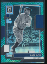 2022 Panini Donruss Optic Babe Ruth Green Dragon Scale /99 #194 HOF B62
