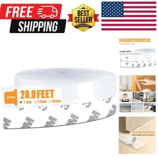 28.9 Ft Weather Stripping Door Seal Strip Tape,Silicone Door Draft Stopper,Se...