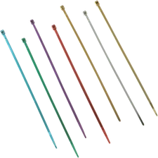 DRAG SPECIALTIES Cable Tie - 11" - Chrome - 10-Pack 10-6011C-10-HC3