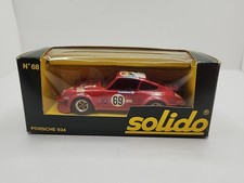 Vintage Red Solido Porsche 934 68 Die Cast Metal 1/43
