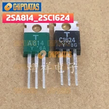 2PCS None 2SA814/2SC1624 TO-220 Integrated Circuits IC