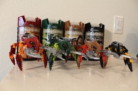 Bionicle Visorak Lot 8742 8744 8745 8746 w/ Cans & Manuals &ndash; See Desc