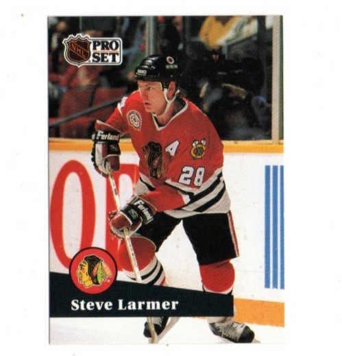 1991-92 Pro Set French Steve Larmer #49