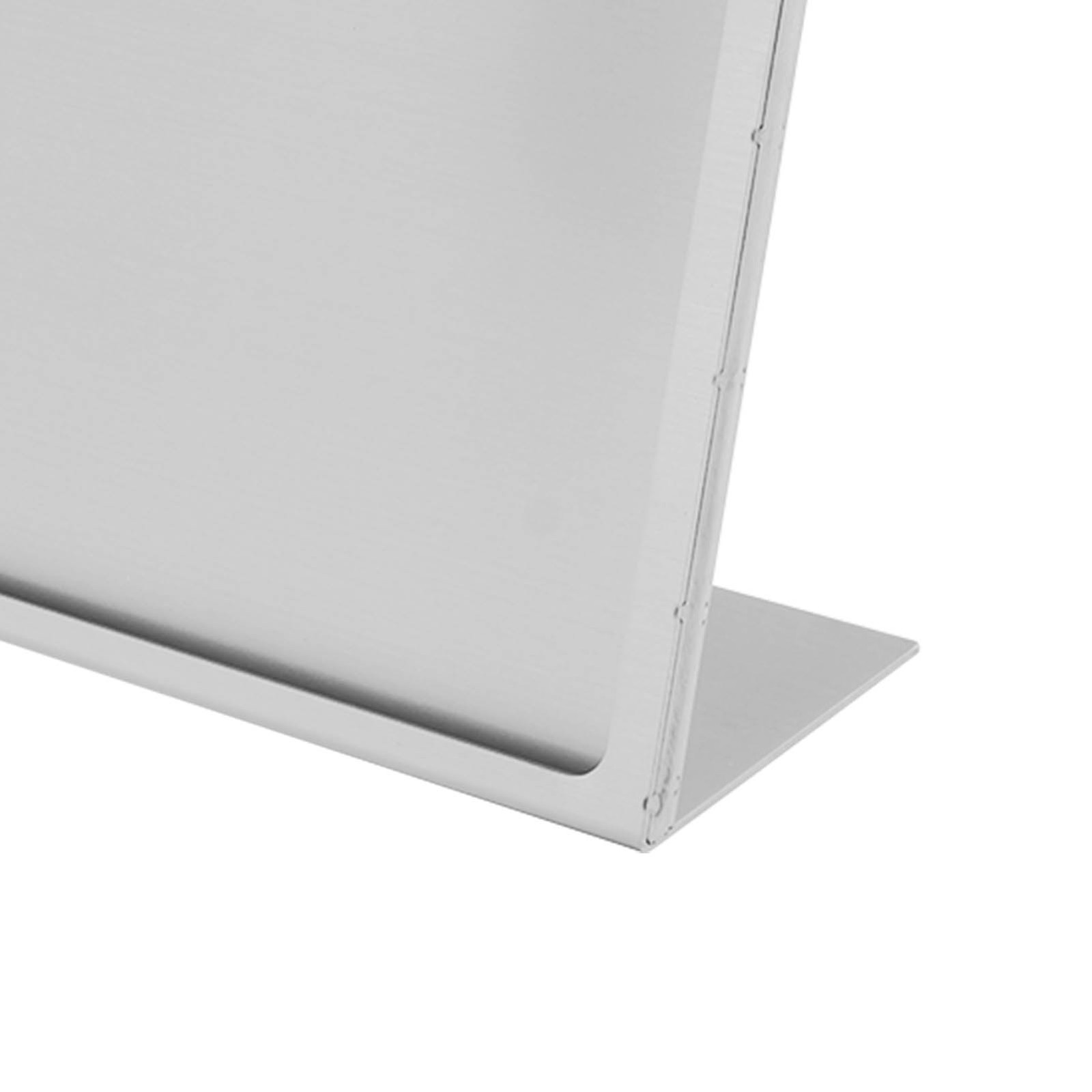 Vertical Sign Holder Tabletop Menu Display Stand Stainless Steel For Hotel