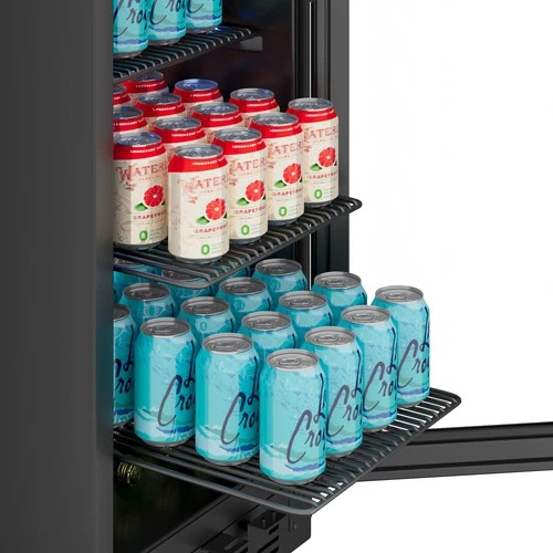 EdgeStar BBR901BL Black 15"W 80 Can Built-In Beverage Center With Slim Design - Picture 4 of 12