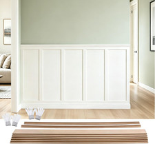 189 X 54 Inch MDF Premade Board and Batten Paintable Wainscoting Kit | Wainscott