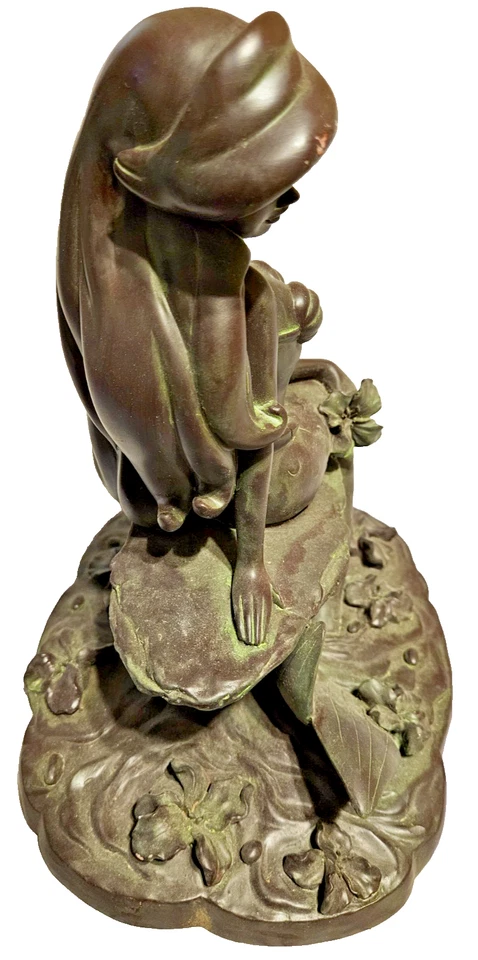 DISNEY THE LITTLE MERMAID 11" RESIN GARDEN STATUE PRINCESS ARIEL 2006 FIGURINE - Image 4 of 4