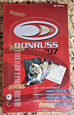 1997 Donruss Baseball Factory Sealed Box 36 Packs MLB Trading Cards