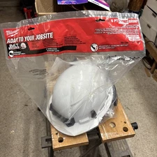 Milwaukee 48-73-1220 Front Brim Vented Hard Hat Bolt, HDPE, 6-Point Swing