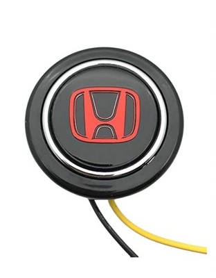 Red H Horn Button Fits Aftermarket Steering Wheels Like MOMO Nardi Sparco VMS
