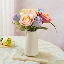 ROKR DIY 3D Puzzle Flower Toys Building Blocks Bricks ToysHome Decor Women Gifts