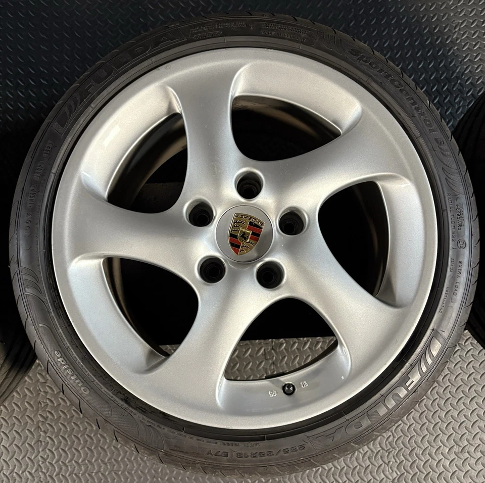 Porsche 996 911 993 964 Turbolook II 2 Felgen Rim Set 8+10x 18 ET65 SELTEN Rare - Bild 4 von 4