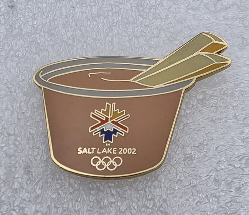 Salt Lake 2002 Olympic Pin Food Fry Sauce