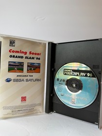 NHL Powerplay '96 (Sega Saturn, 1996) TESTED manual and registration TESTED