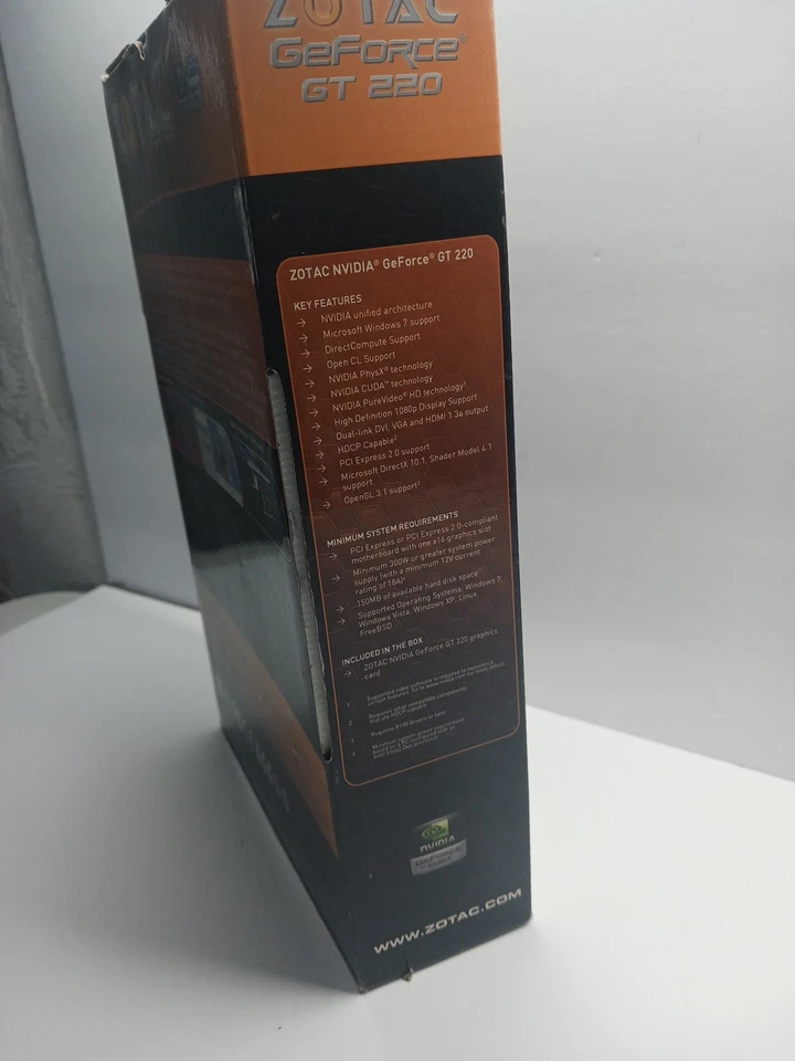 ZOTAC Nvidia GeForce 220 Synergy Edtion Video Card 1GB ddr2 passive cooled, VGA. - Image 2 of 4